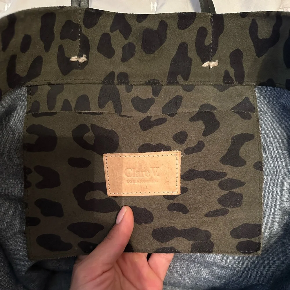 Clare V. Simple Toe - Green Leopard Print - Picture 6 of 6